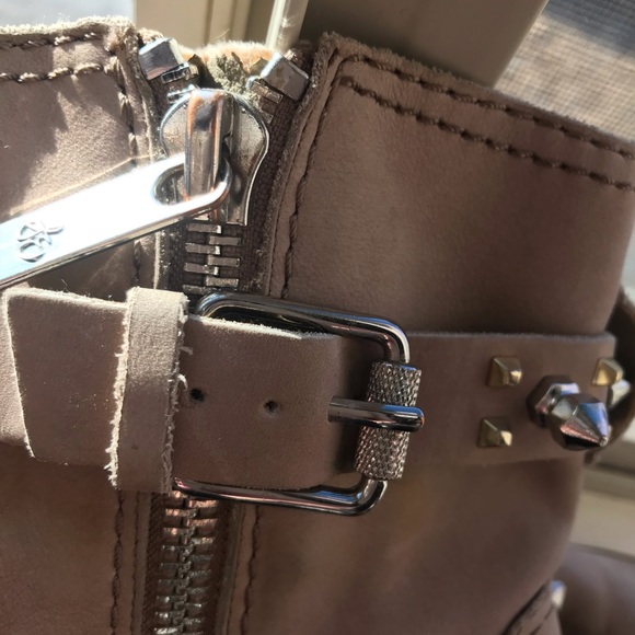 Sam Edelman booties with gold and silver accents - Picture 7 of 8